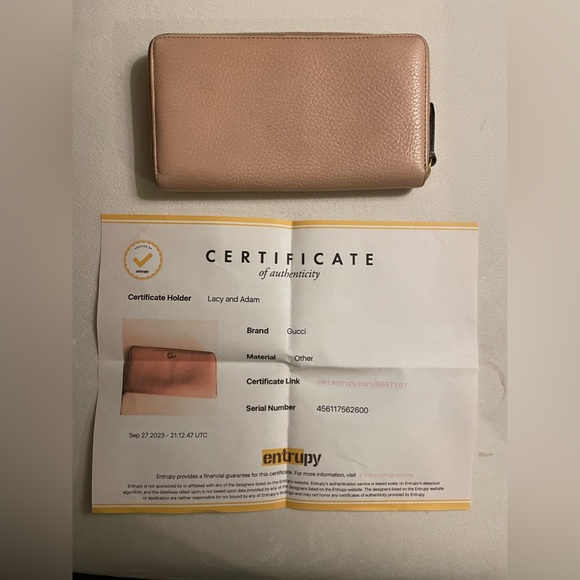 Authentic GG Gucci Marmont Long Zippy Wallet Light Pink Color With COA - Picture 3 of 15